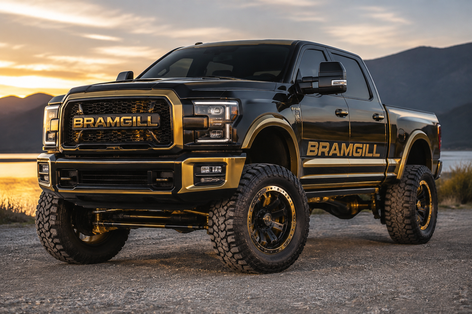 Make it black and gold and instead of freckles on it make it Bramgill and lif...